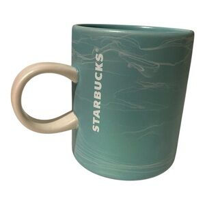 Starbucks Seafoam green marble mug